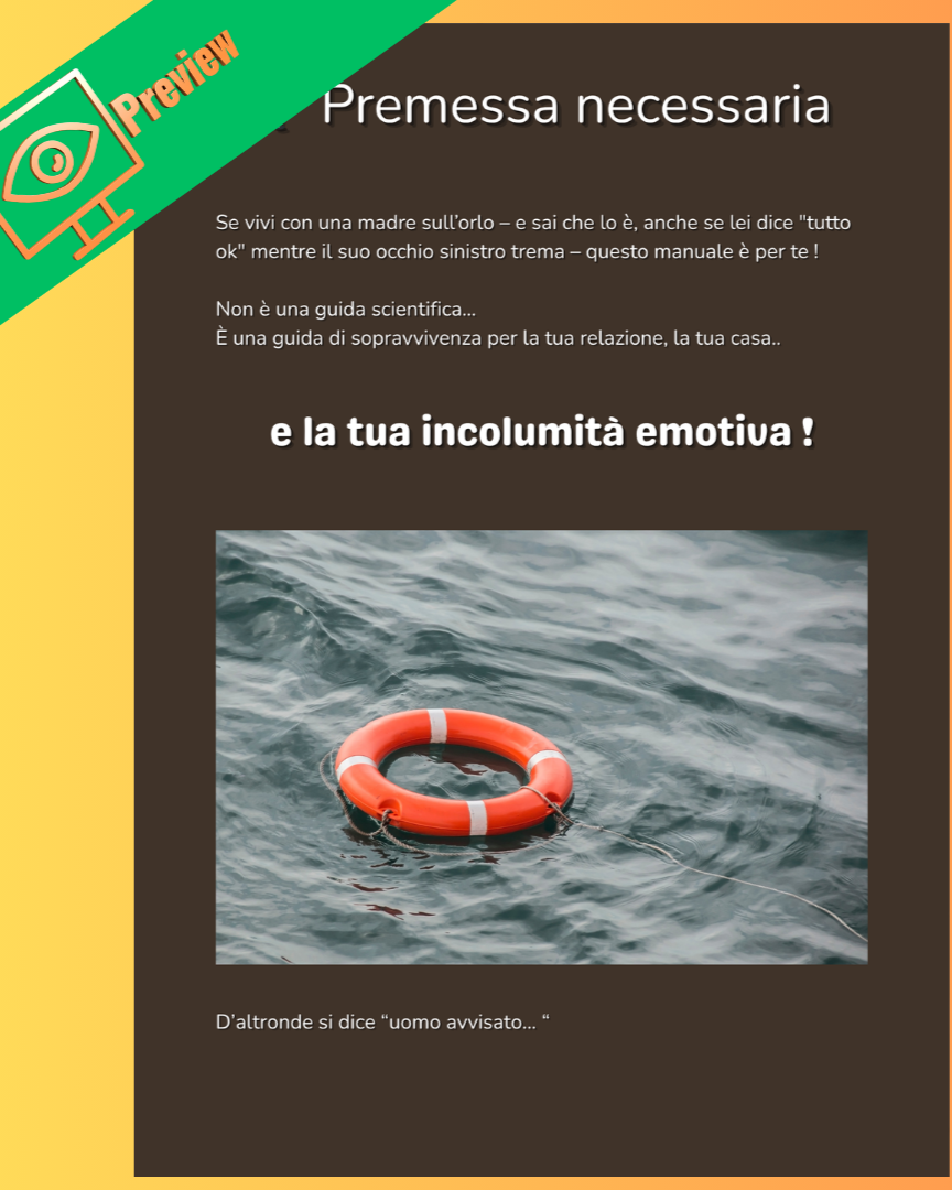 Manuale semiserio per chi vive con una madre sull’orlo